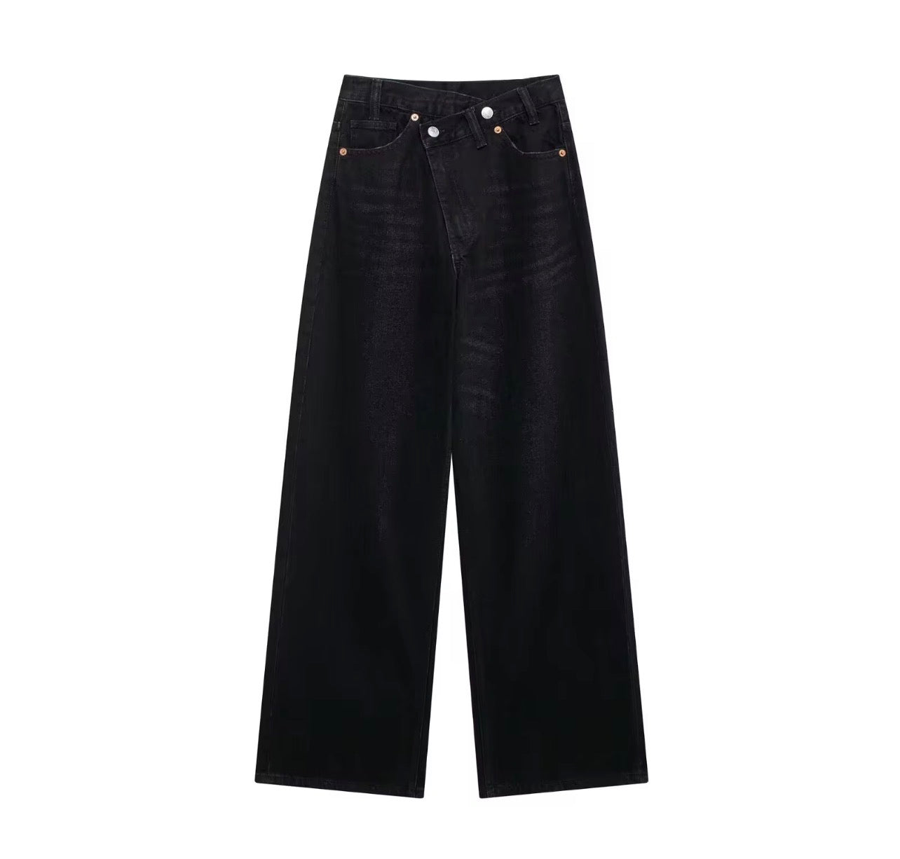 Calça jeans cintura alta