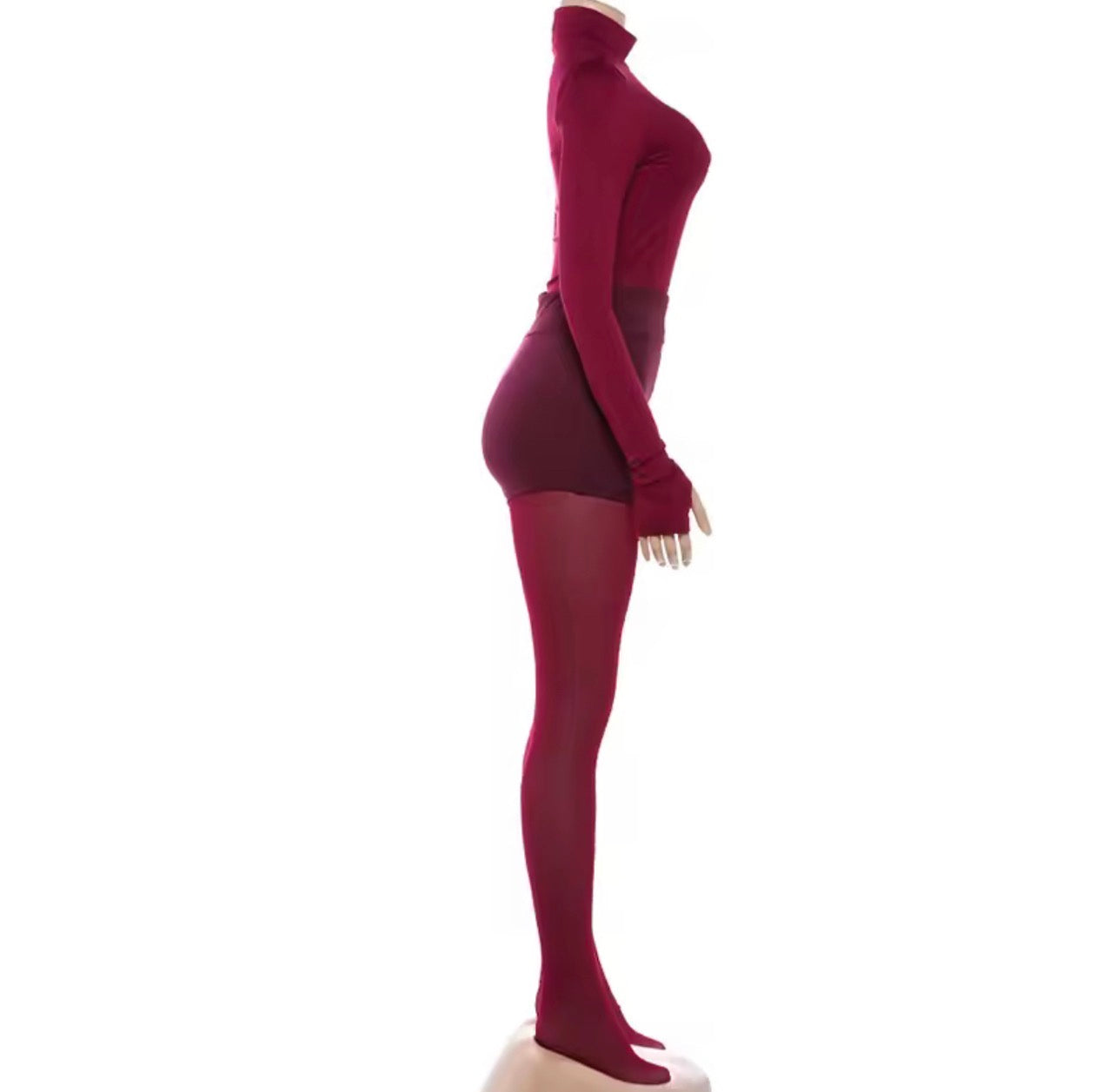 Conjunto 3 peças blusa manga comprida, calça transparente, calção ciclista , conjunto sexy