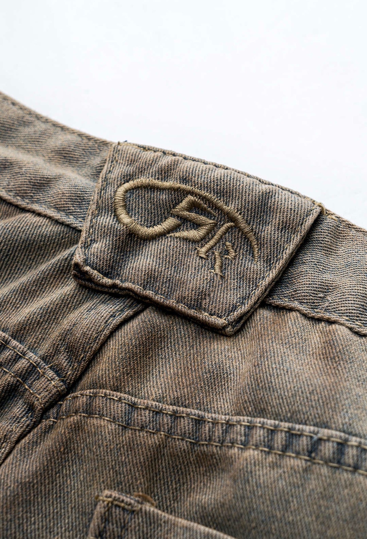 Calça jeans  de corte solto, casual, perna larga, ajuste relaxado, casual