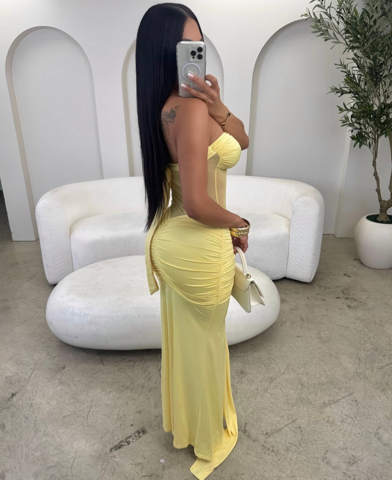 Vestido longo com amarração versátil vestido justo sensual