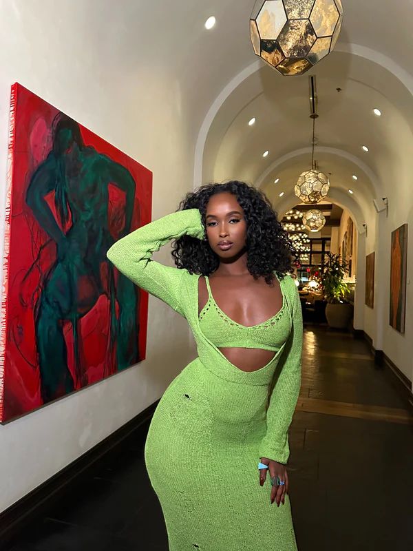 THAT GIRL top bikini Vestido com decote em V sexy