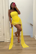 Vestido com body 2035